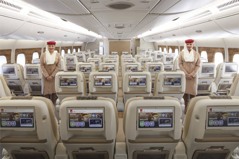 原创首次阿联酋航空推出全新的a380高级经济舱座位