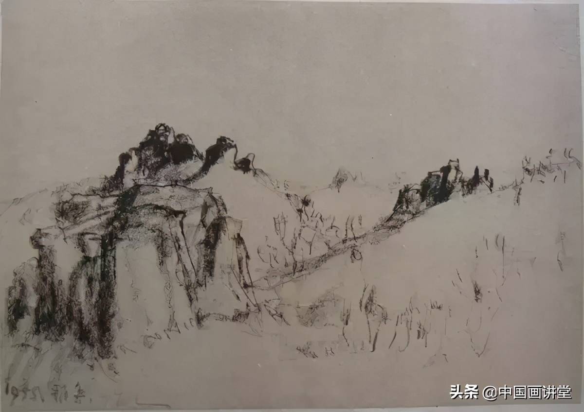 吴作人的素描稿,油画,国画