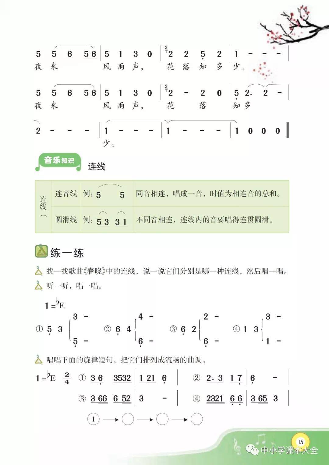 四年级下册音乐书简谱(3)