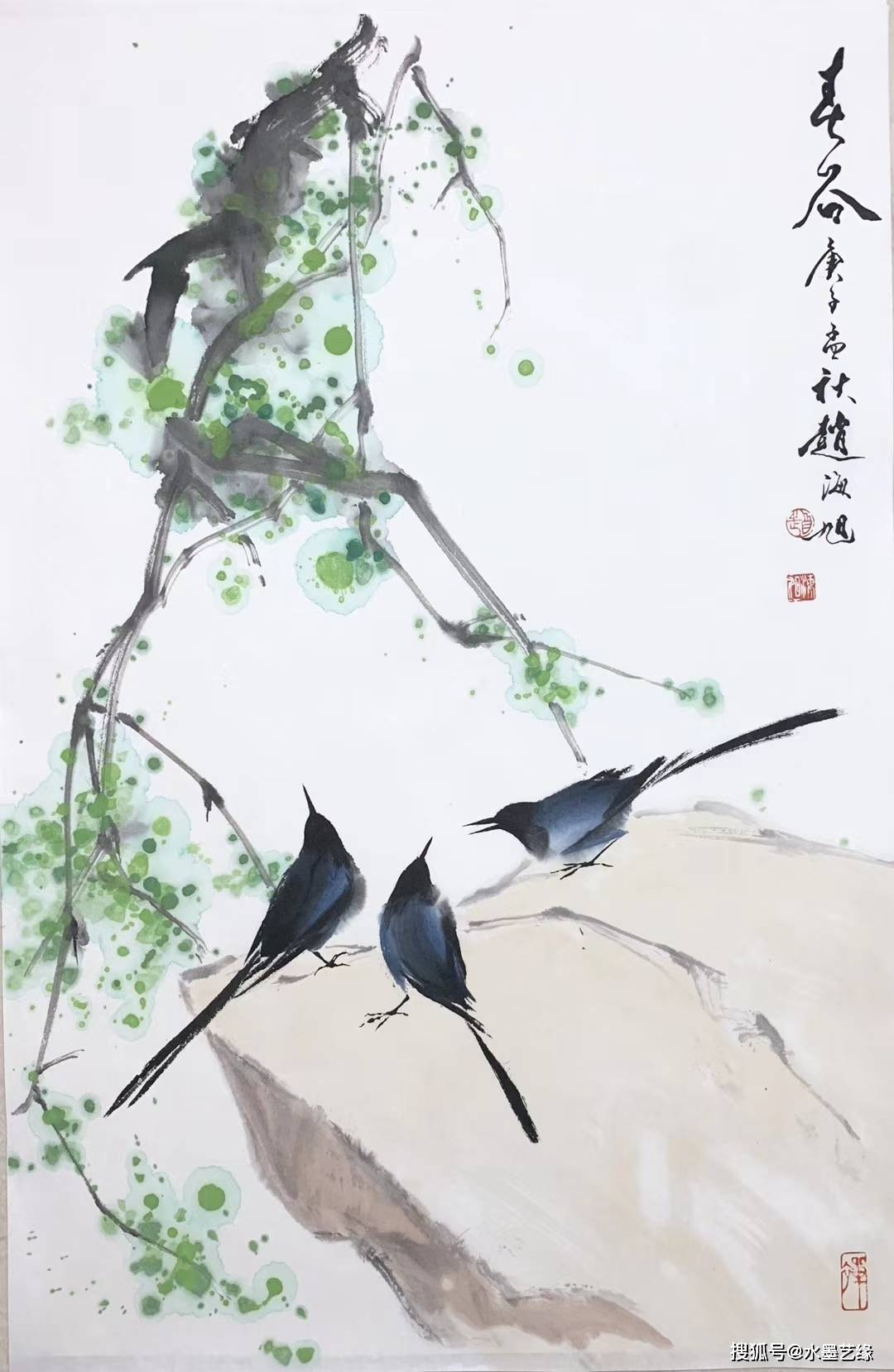 著名国画大师霍春阳入室弟子一赵海旭作品欣赏