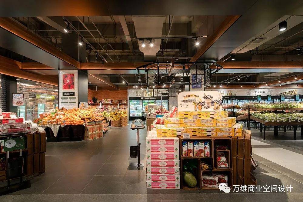 万维精品超市设计新作华润万家city首店开业