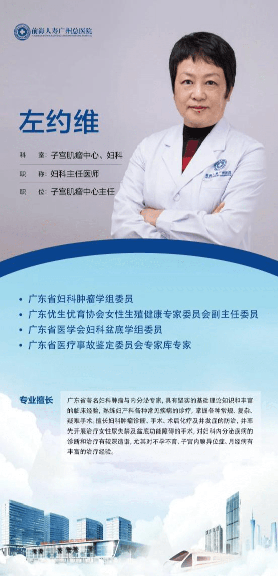 通过亲友了解到前海人寿广州总医院妇科一区的左约维教授是相关领域的