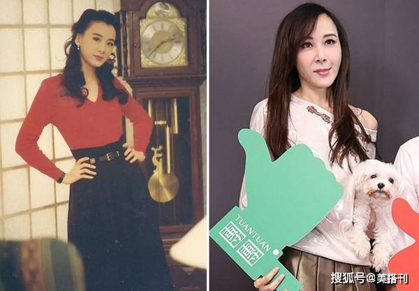 裙子是吊带 v领设计,完美秀出了香肩玉臂和酥胸,萧蔷的肩膀和手臂都很