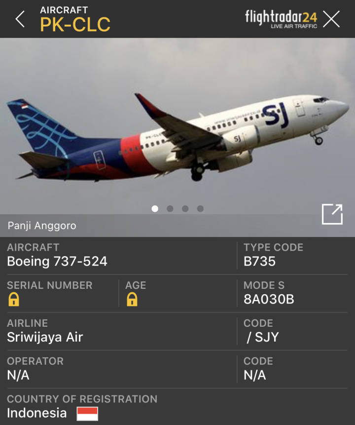 印尼客机坠毁,再涉波音737机型