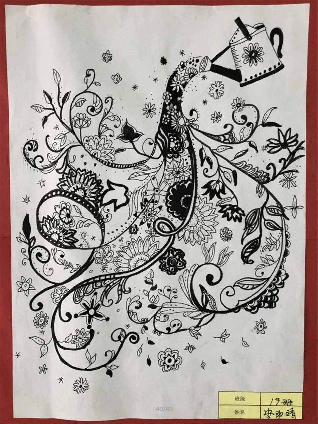 【东方双语】东方双语六校区初中部"黑白装饰画"作品大赏