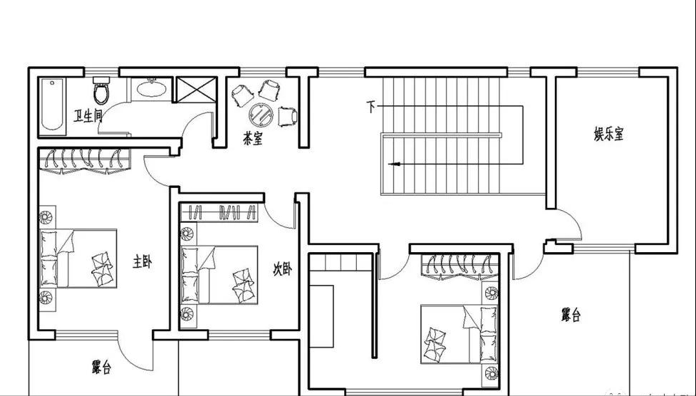 90后成建房主力军,这6套二层现代别墅,就是最好的选择_户型