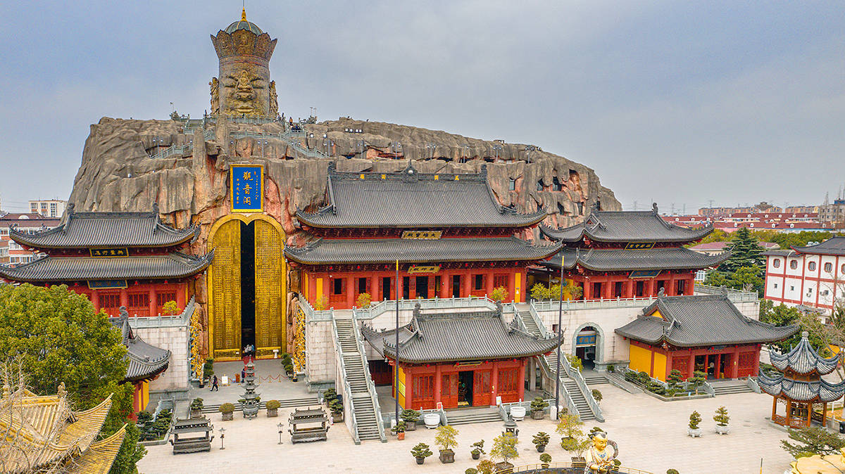 【天游注册地址】原创 金山区东林寺,上海境内奇特景观寺庙,一座景色