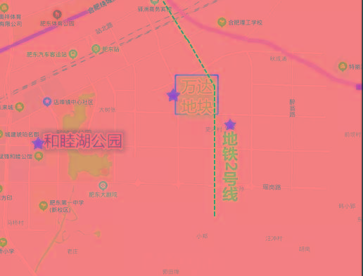 肥东万达意向地块计划月底挂网,和睦湖板块将"起飞!