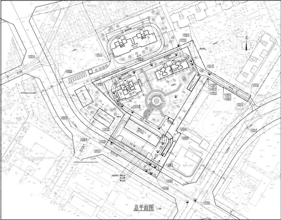 兰州七里河区住宅小区项目建筑工程设计方案总平面图公示