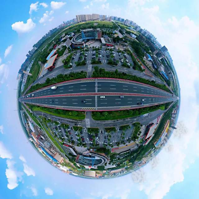带你凌空俯视杭州湾新区无人机航拍360度全景