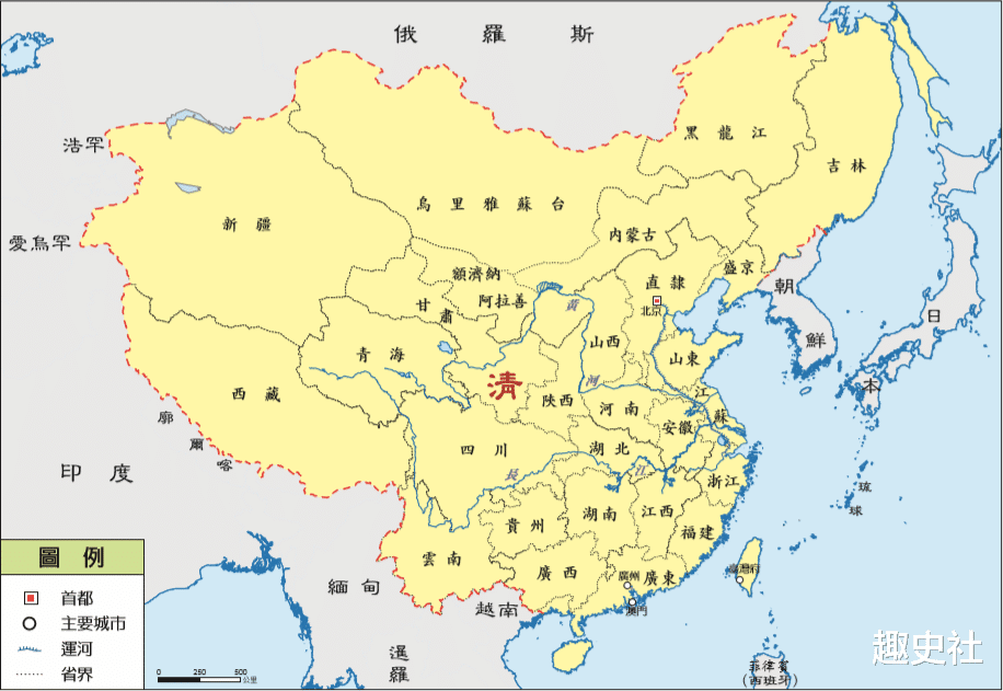 港版中国各朝代地图,与大陆版有何区别?都认可清朝对疆域的贡献