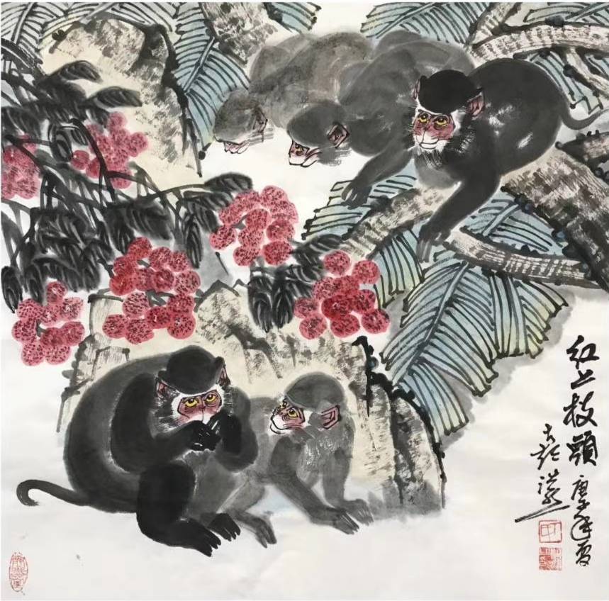 形神兼备气韵生动东方名猴画家丁浩然