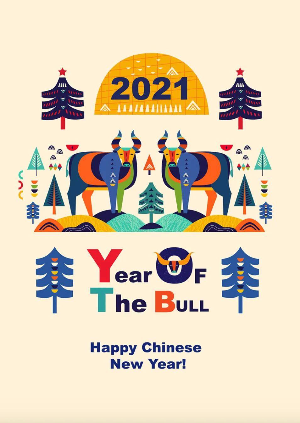 2021牛年平面设计-世界各地设计师如何玩转这头牛?
