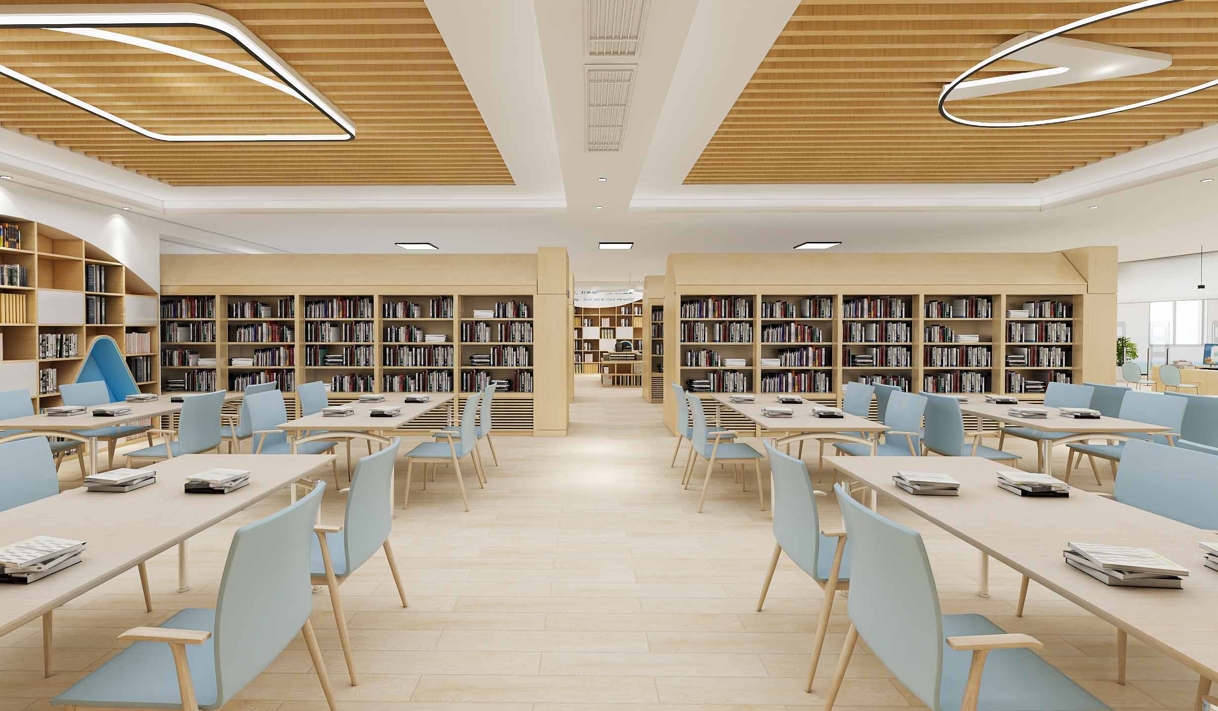 美学空间校园空间设计方案赏析——学生阅览室(1)