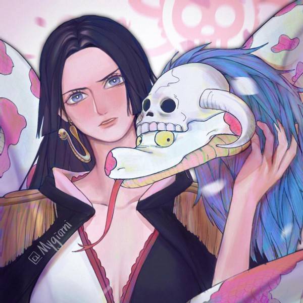 海贼王插画分享,小菊和以藏都是美人脸,长发山治像忧郁王子