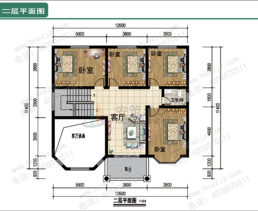 原创农村143㎡双层别墅设计图,欧式小众风格