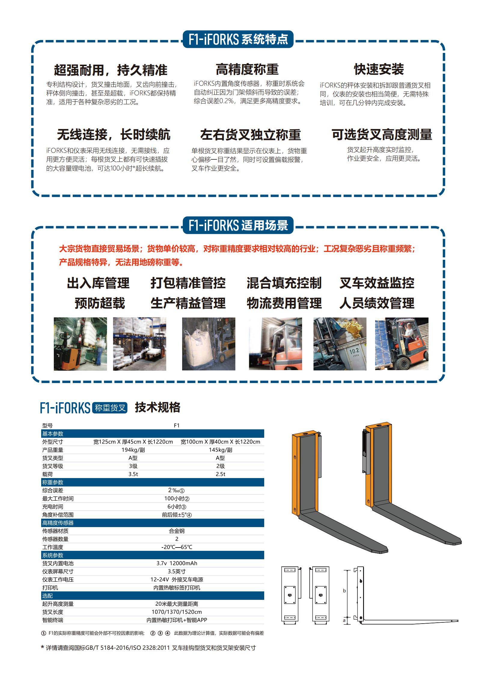 f1 iforks称重货叉,让叉车称重快人一步