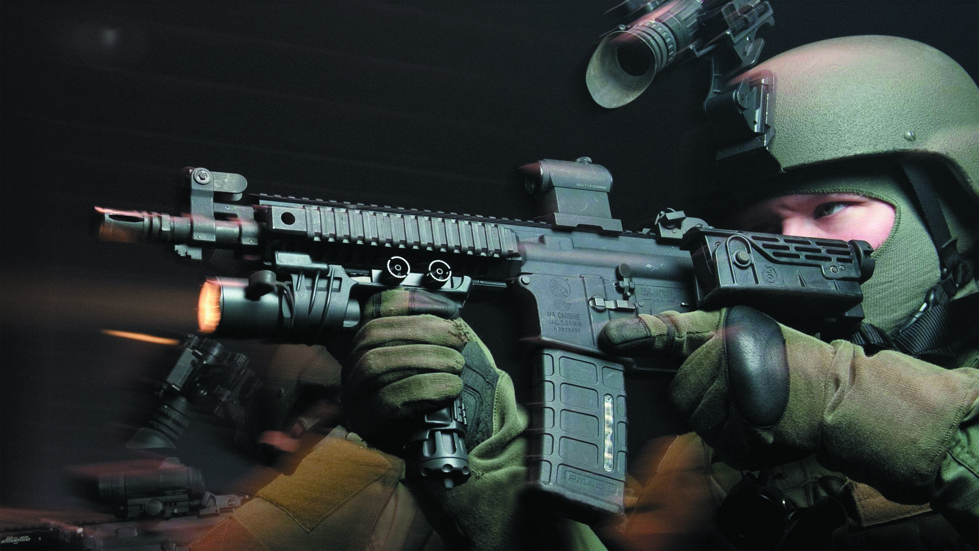 柯尔特公司根据特种部队需求研制的紧凑型步枪与传统ar步枪不同,可单