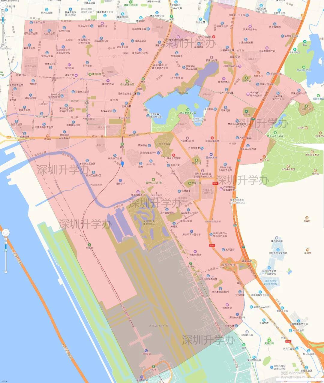 原创最新宝安区学区地图第五六学区初中来啦这些学区有你吗