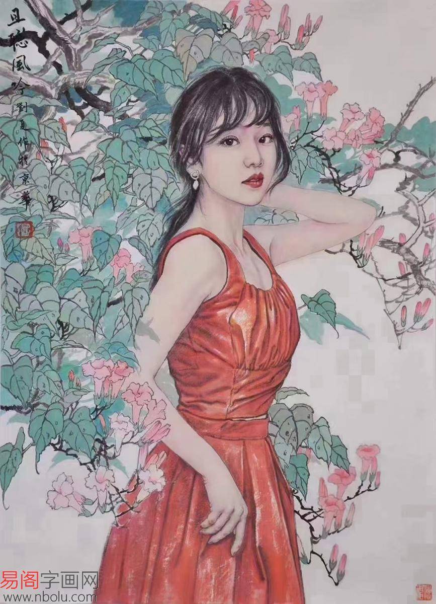 画家刘夏作品欣赏,看着唯美雅致的人物画,像是每天都在过3.