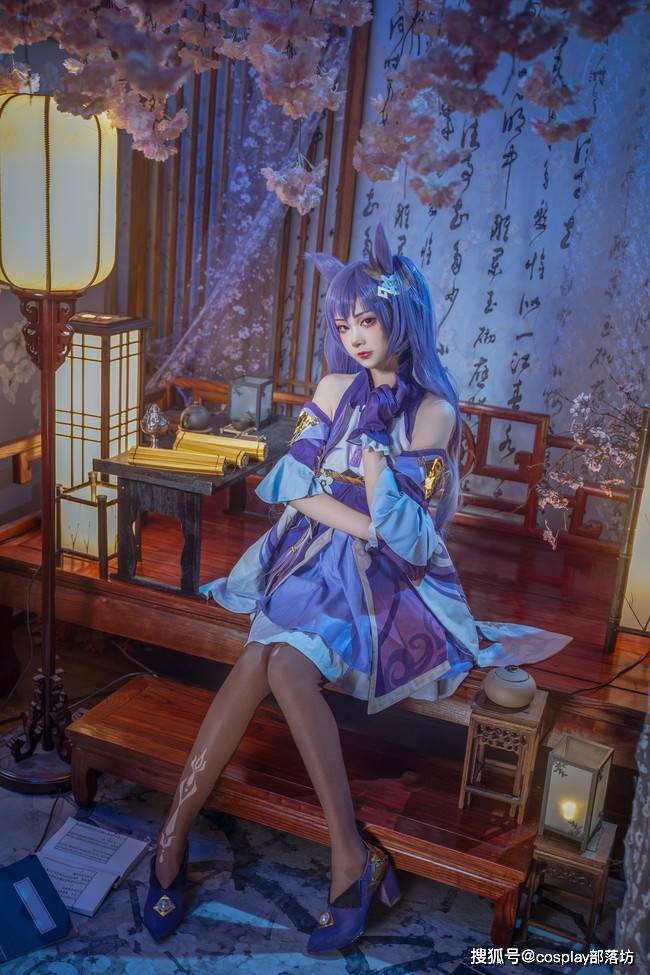 cos:原神刻晴cos正片@晚霞初安