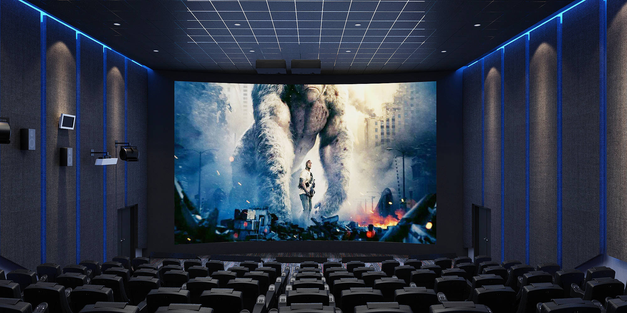 4d影院的墙体都需要使用吸音隔音材料处理,为保证吸音隔音效果,材料