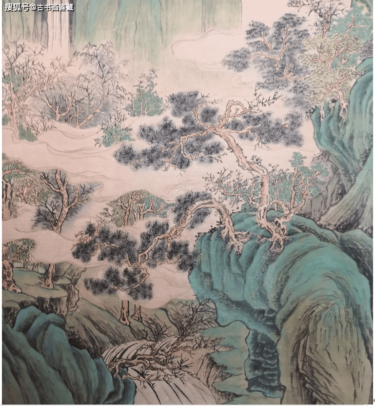 唐代 李昭道山水画 (中堂)