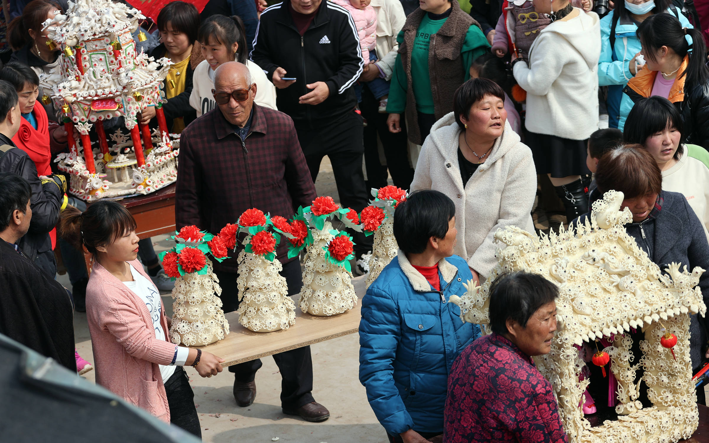 "二月二龙抬头"陕西大荔县阿寿村赛花馍