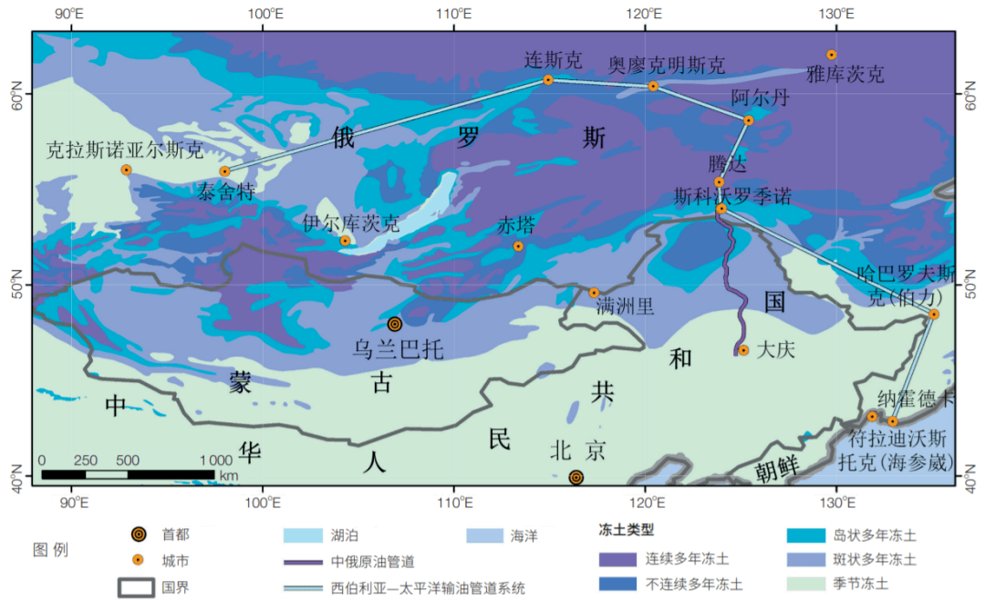 中俄原油管道总长6216203062km,起自俄罗斯东西伯利亚—太平洋