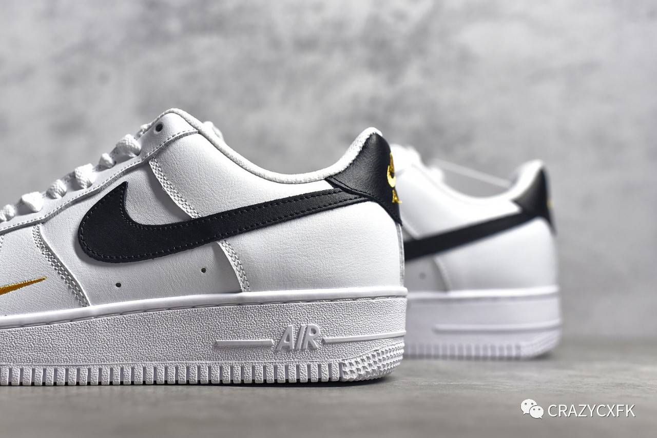 耐克nikeairforce1low空军一号黑金低帮运动鞋cz0270102