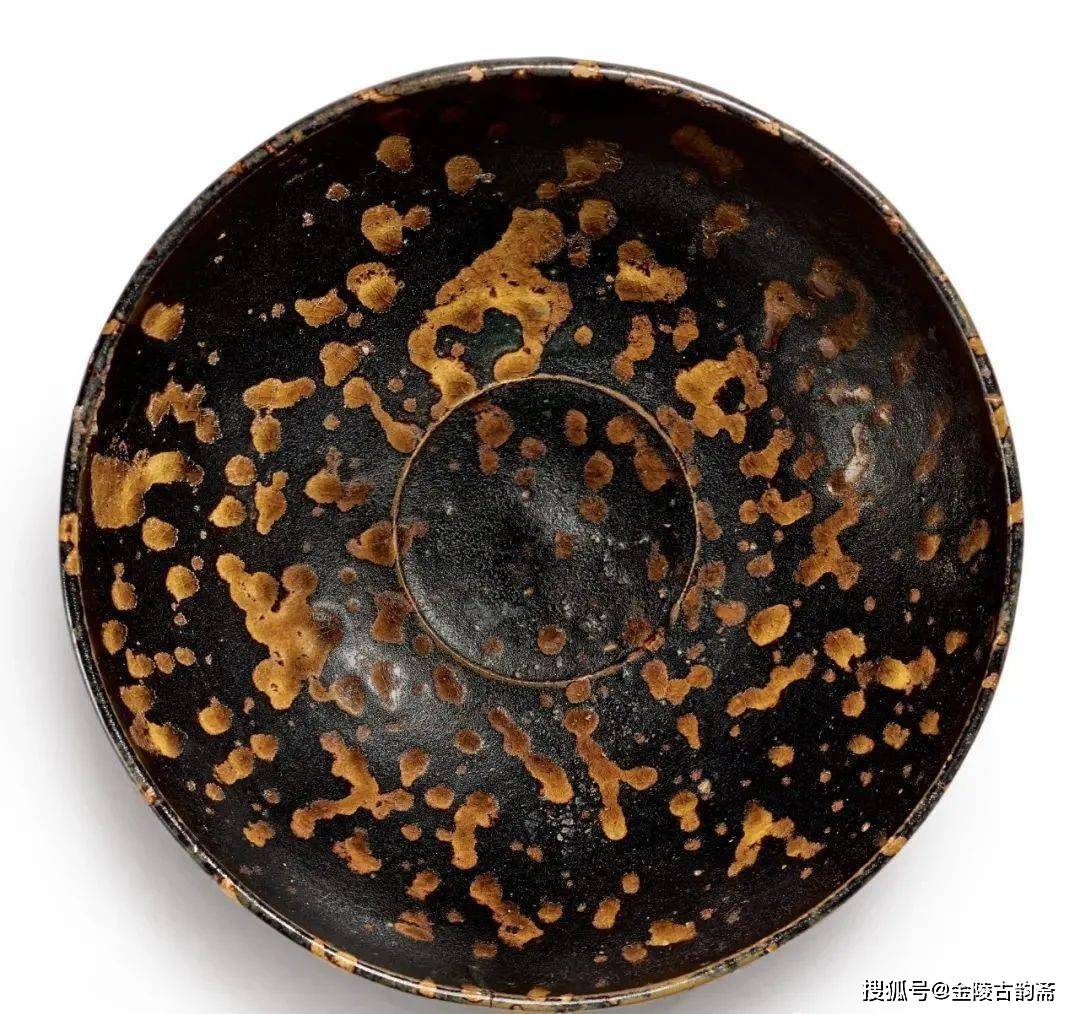 235 南宋 吉州窑玳瑁釉碗(6-8k) 直径15.
