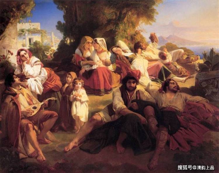 德国学院艺术派古典主义绘画大师温特哈尔特油画作品欣赏