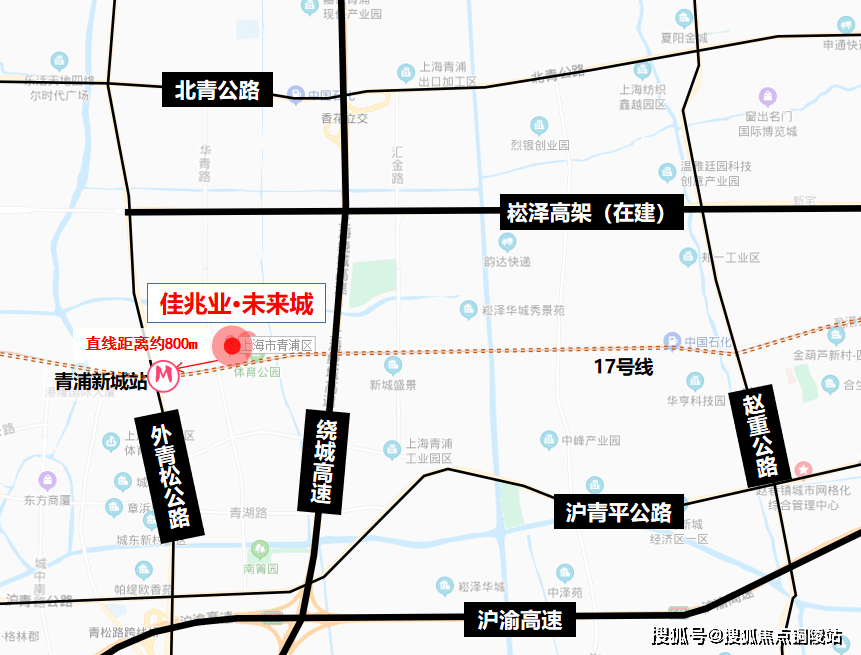 自驾可选崧泽高架(在建),上海绕城高速,北青公路,外青松公路,沪青平