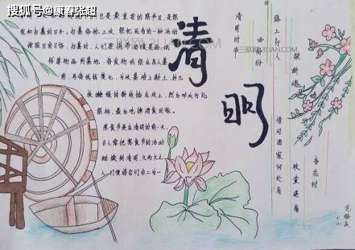 2021清明节手抄报