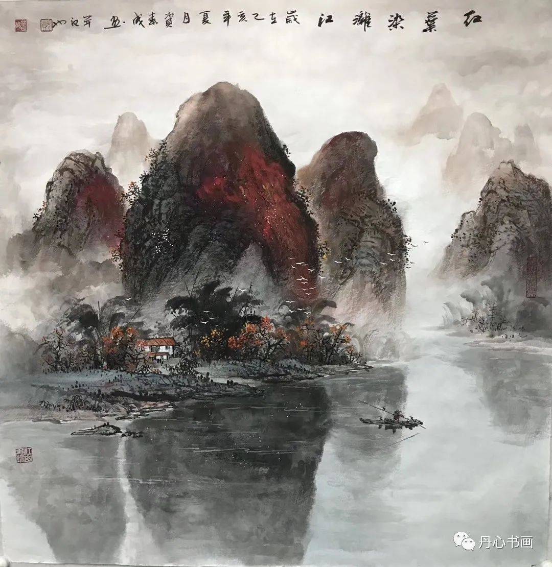 泼墨流彩,意境深远|山水画家资春成_桂林