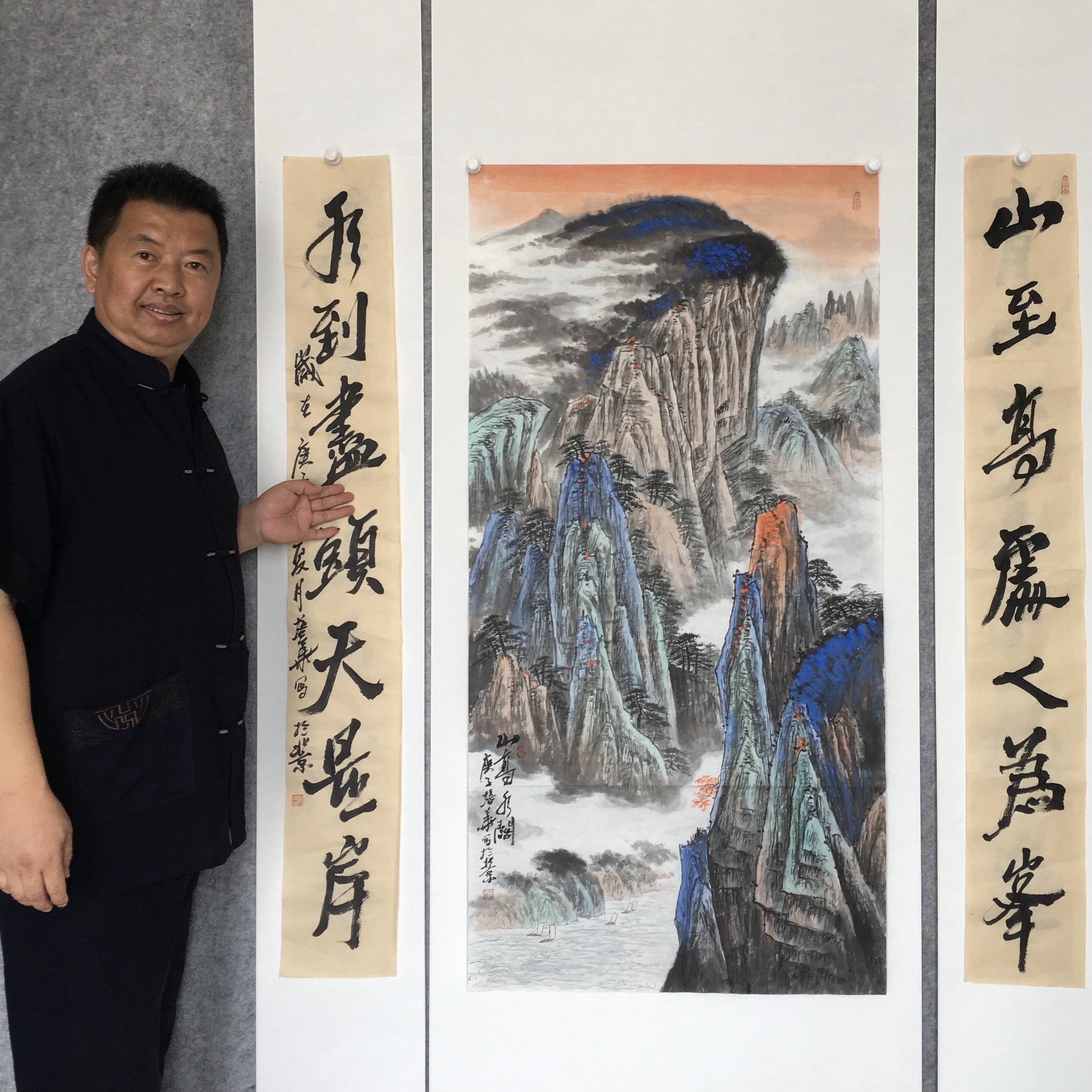 参展著名书画家陈培华朱墨竹画派领军人物朱墨竹创始人当代"板桥"