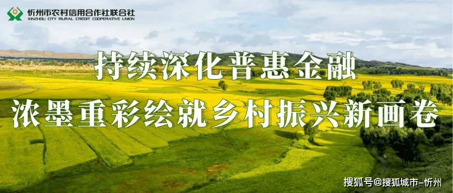 持续深化普惠金融,忻州农信社绘就乡村振兴新画卷