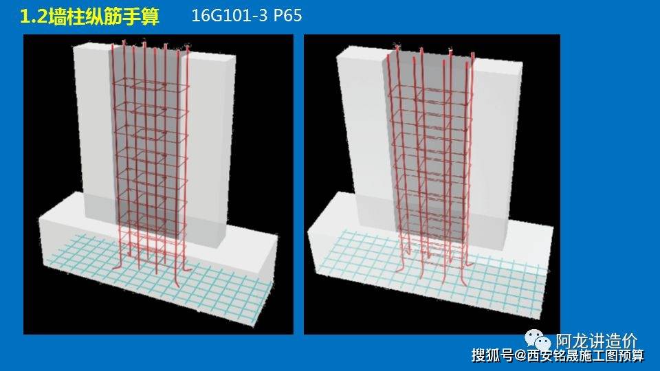 剪力墙:墙柱钢筋手算