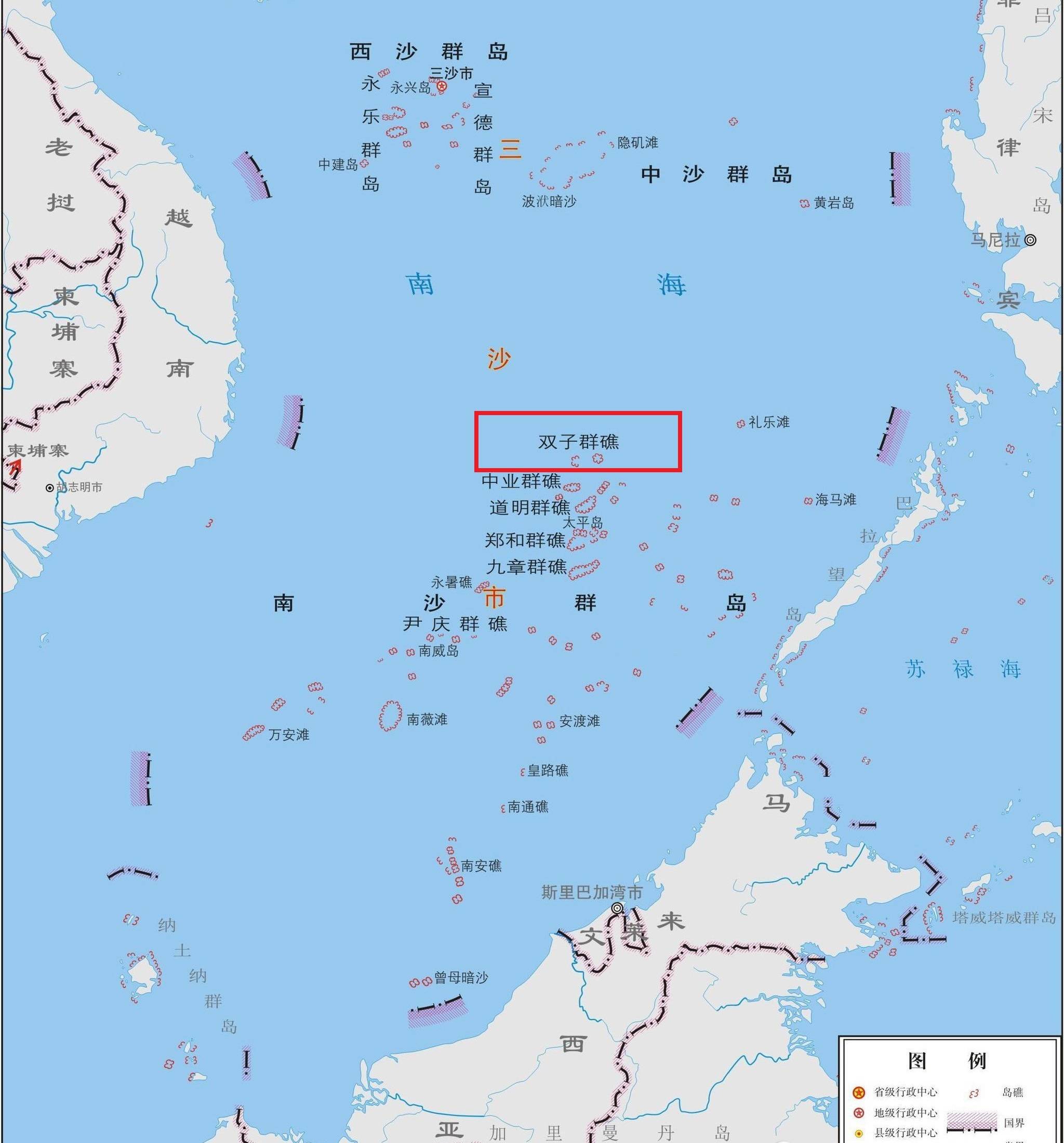 双子群礁价值巨大扼守南沙群岛北大门我国还未开发建设