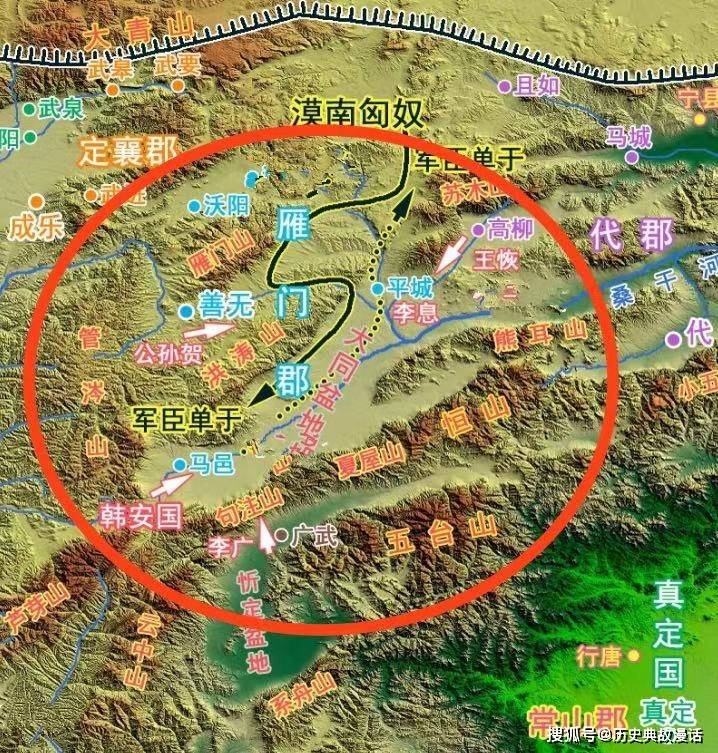 (马邑之围 网络地图)