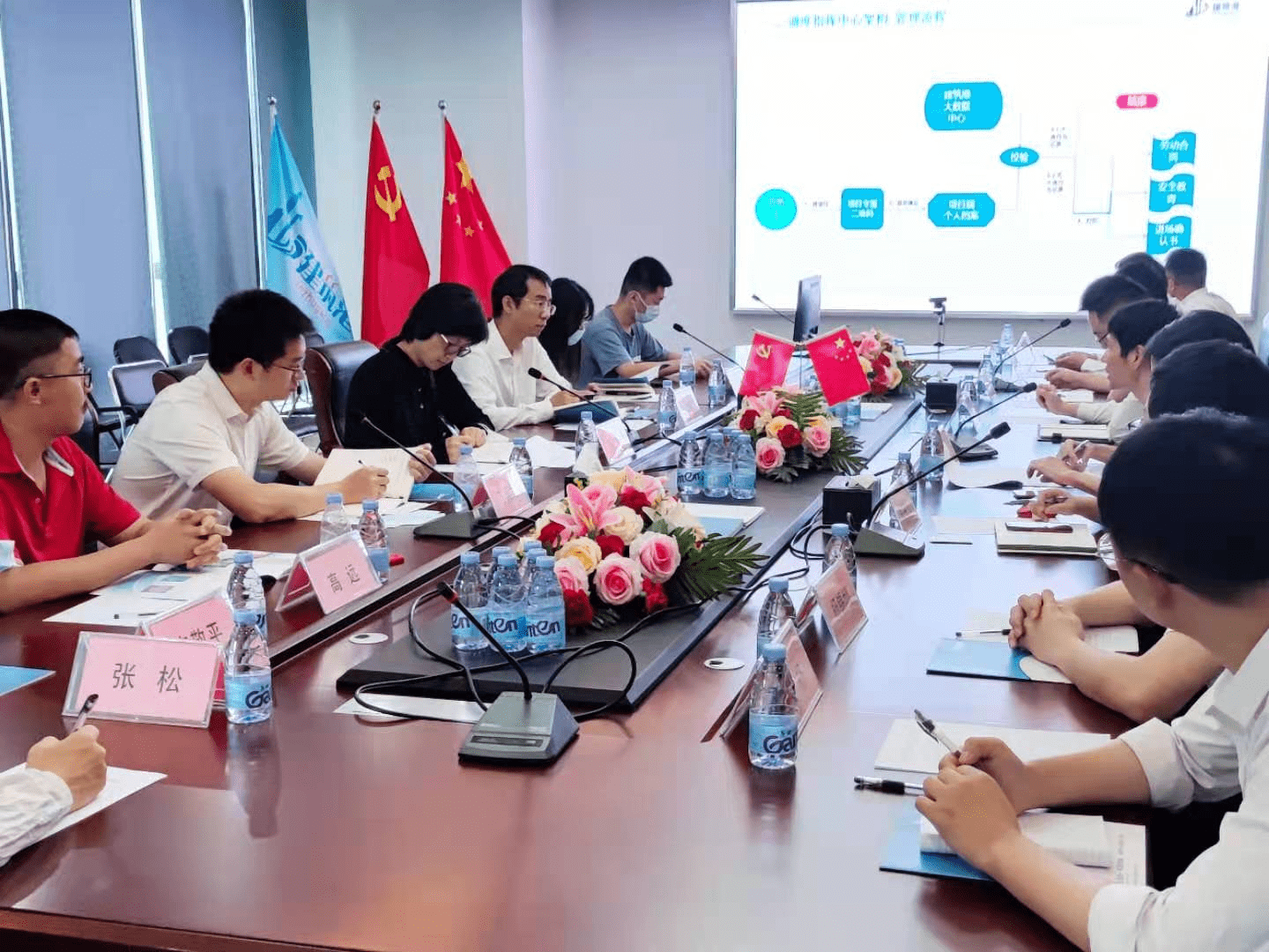 深圳市建筑工务署领导一行莅临建筑港考察调研