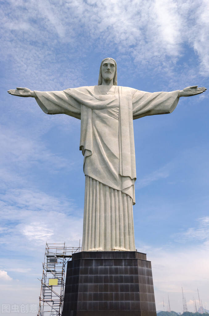 高43米!巴西新建世界第三,巴西第一高耶稣雕像