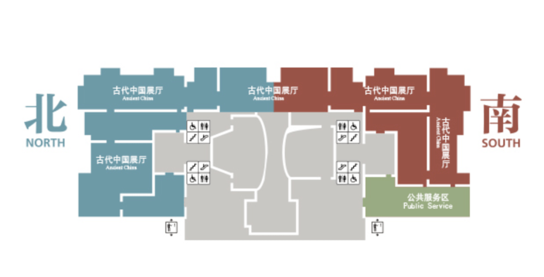 古代中国展厅所在的位置,图源:中国国家博物馆官网2)由于"古代中国"