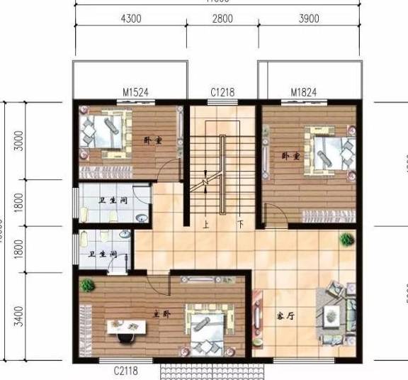 7栋面宽11米的农村别墅,建一栋好房子,可传给数代人