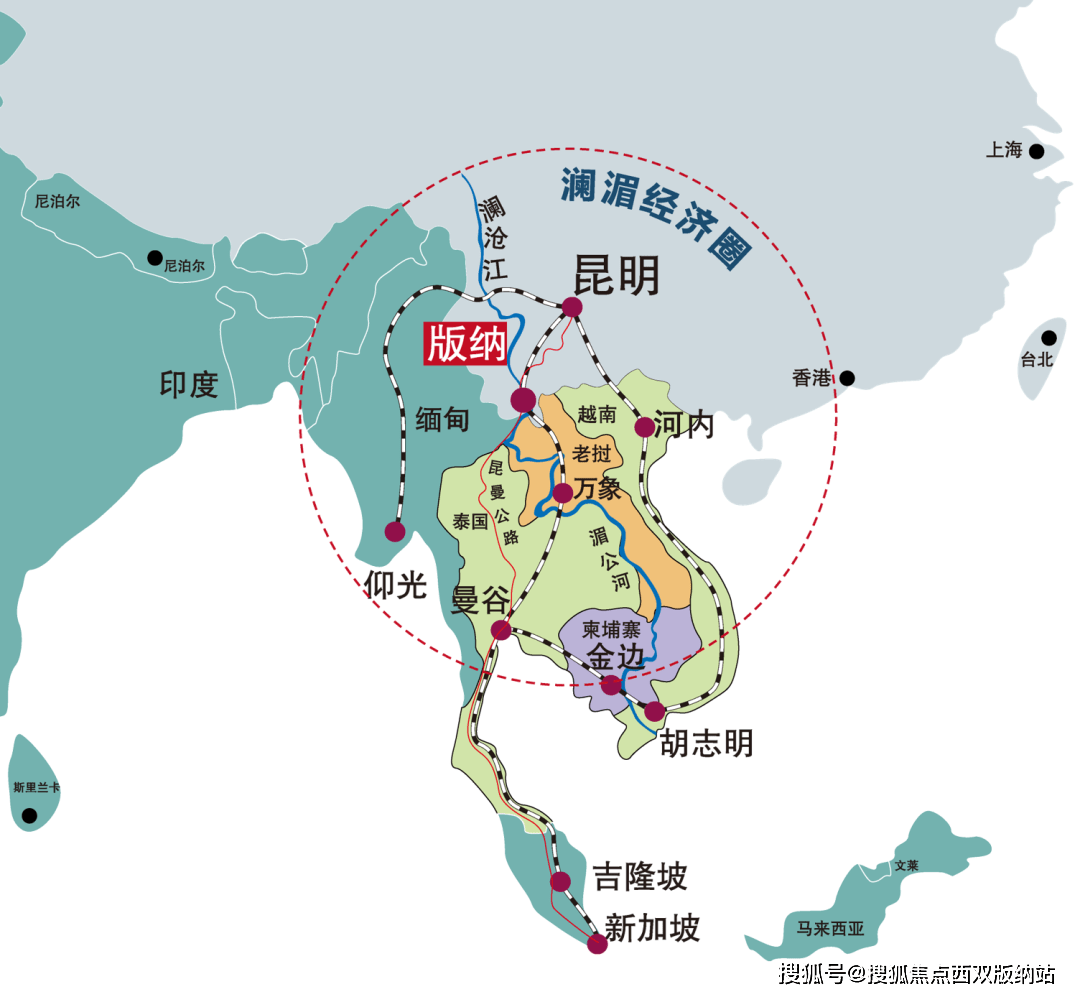 昆明至景洪市仅需3个多小时,至老挝万象更是有望朝发夕至!