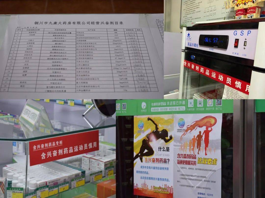 二是检查企业是否张贴"含兴奋剂药品运动员慎用","含兴奋剂药品目录""