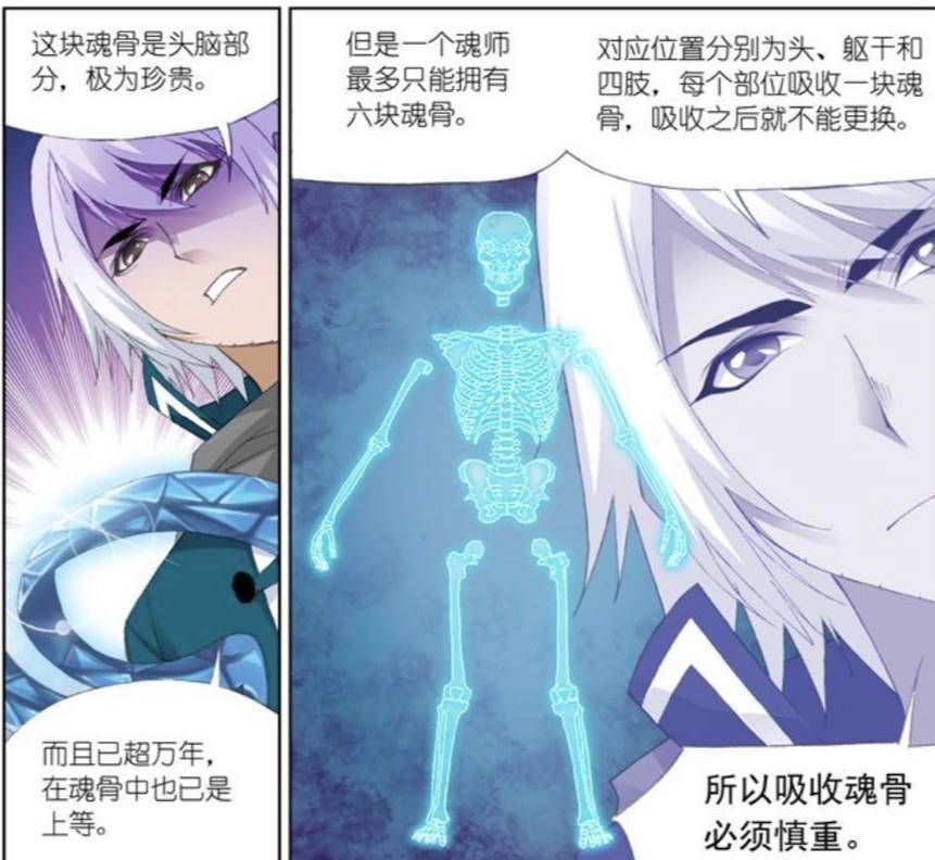 原创盘点斗罗大陆唐三的8块魂骨躯干骨最强左右臂骨教皇都眼馋