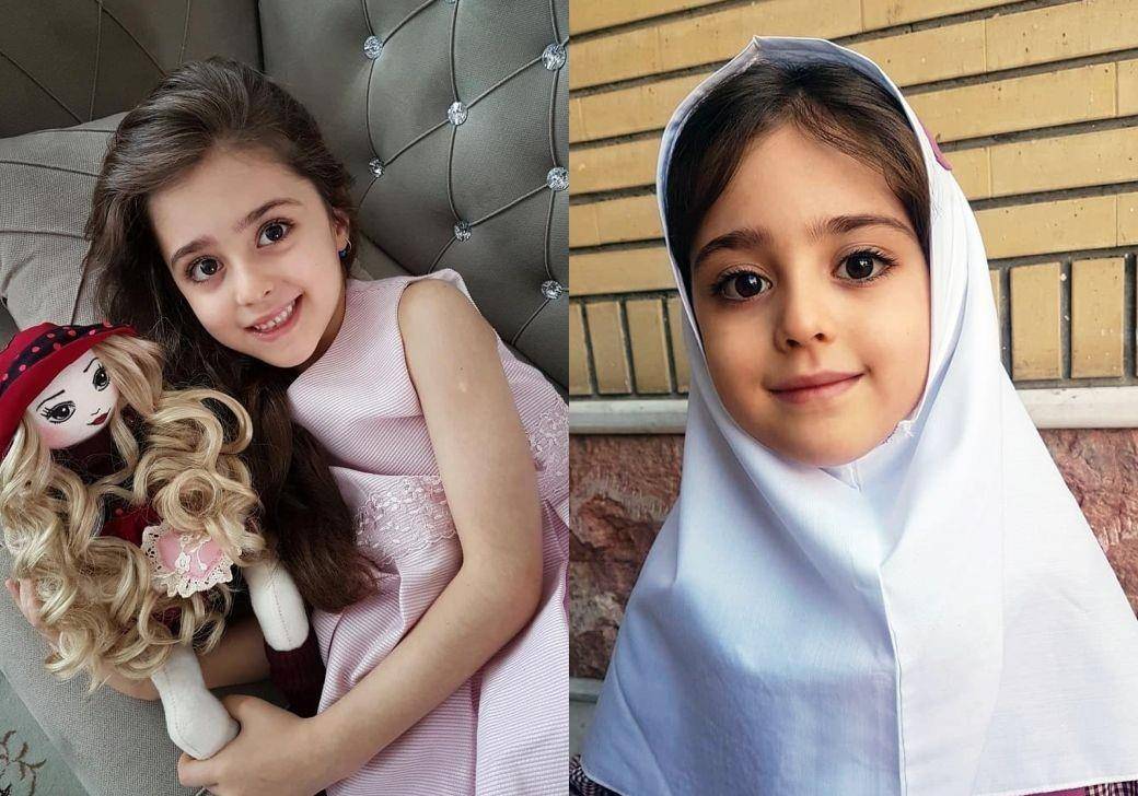 伊朗10岁女孩被冠以全球最美!爸爸辞职贴身保护