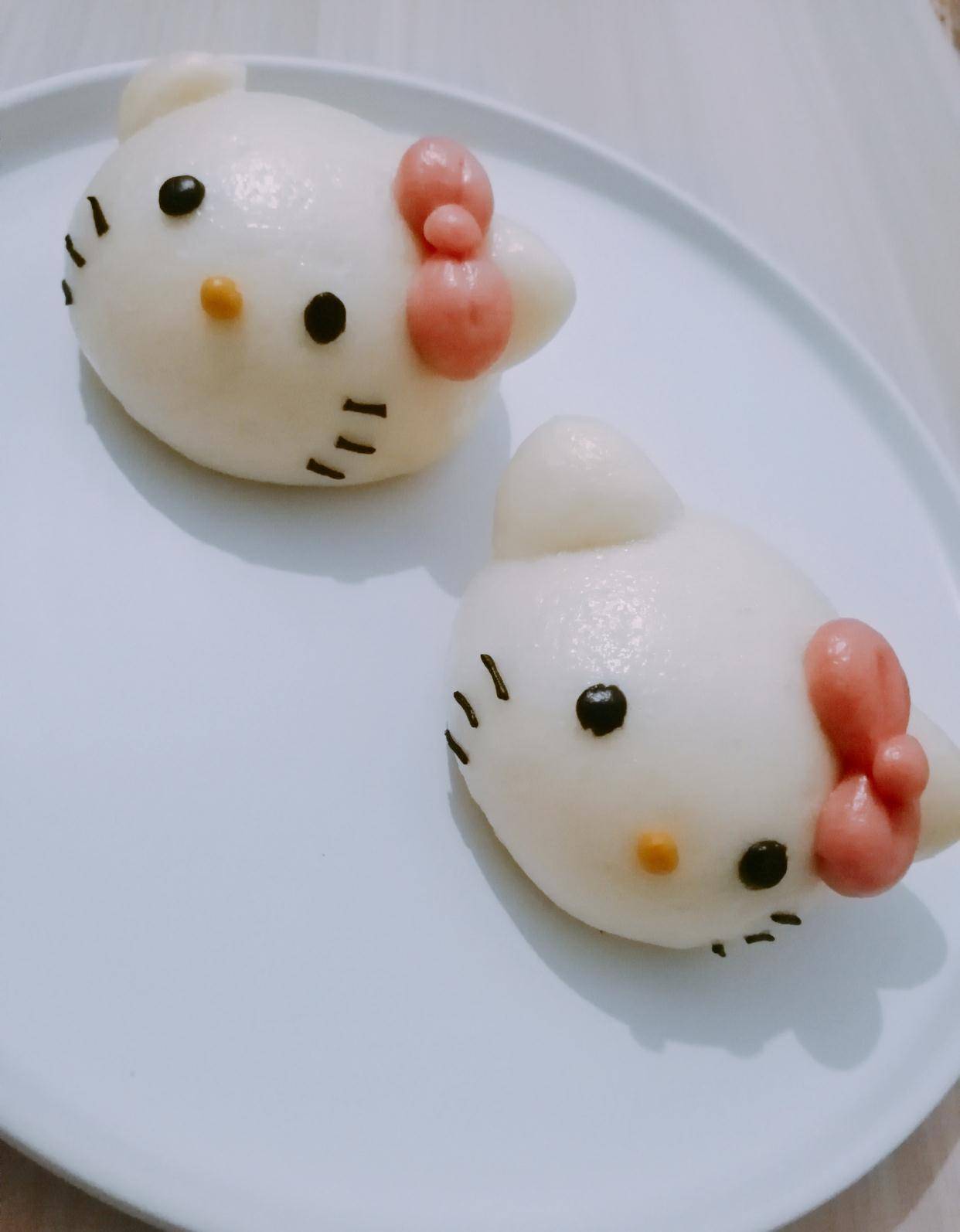 原创萌物hellokitty凯蒂猫卡通造型馒头