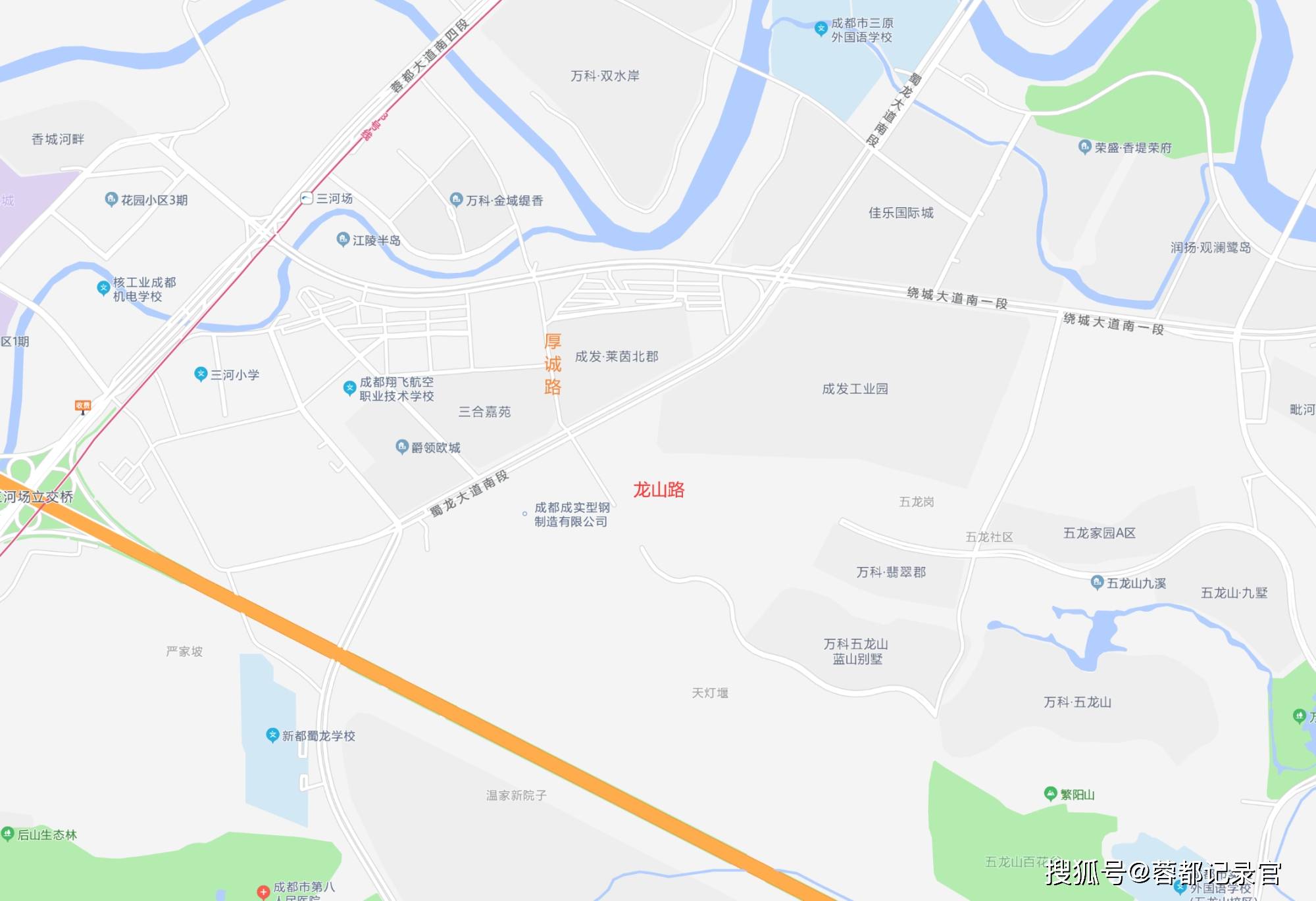 新都区三河街道打通断头路—厚诚路,龙山路已修建小路